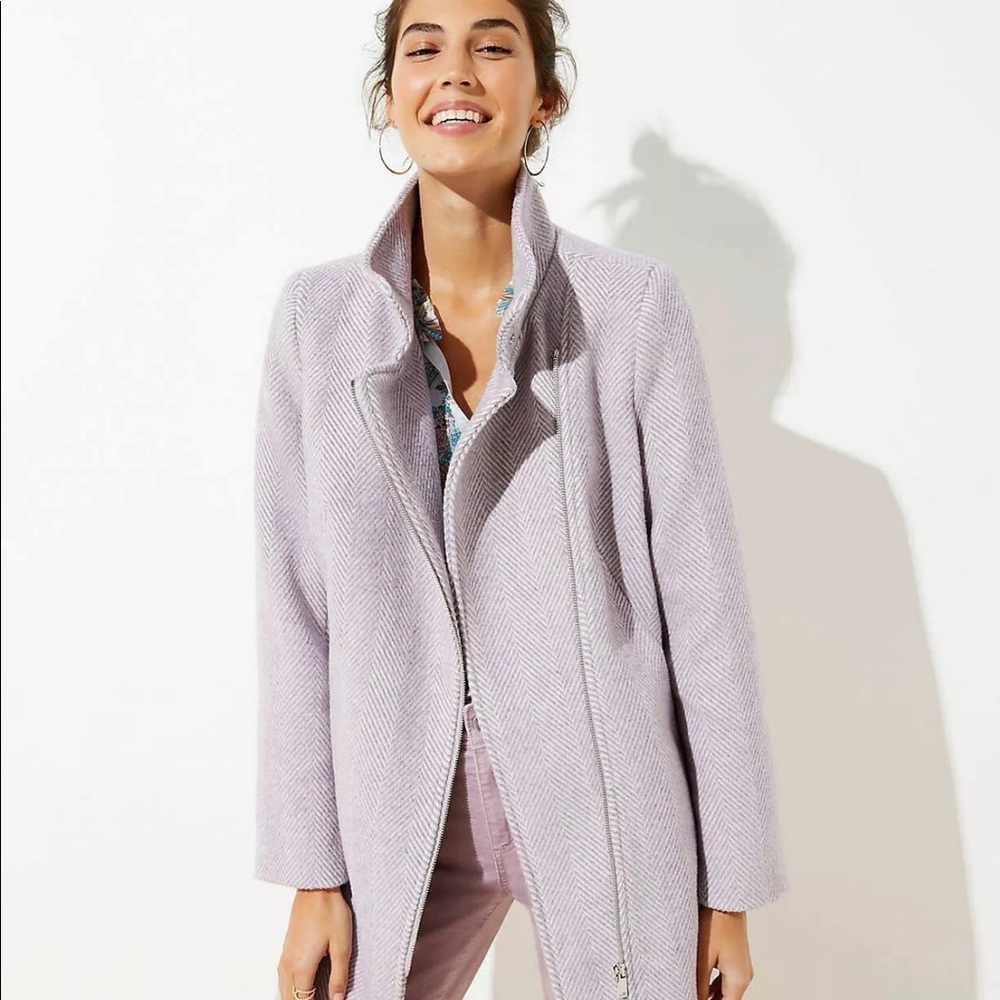 Brand NWT Loft Herringbone Medium Moro Jacket